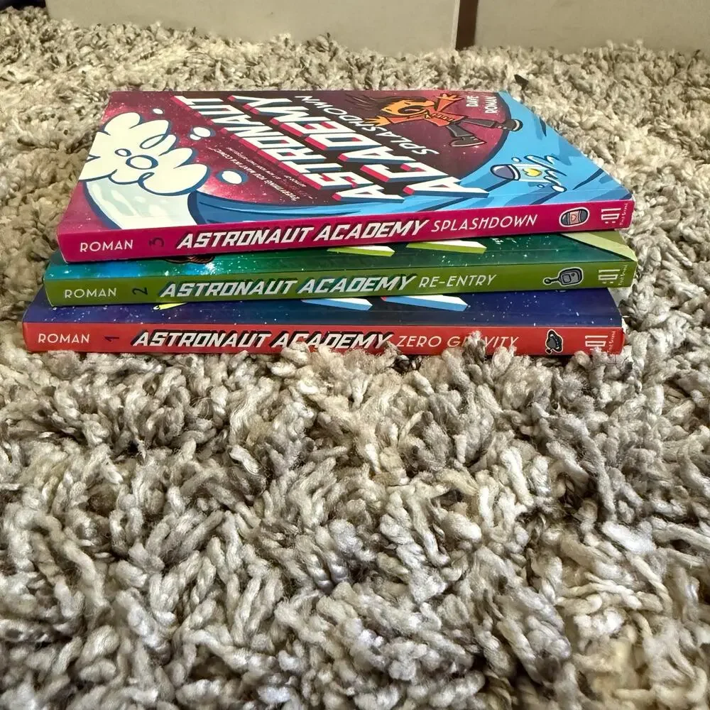 Astronaut Academy lot of 1 2 3 Books Paperback Splashdown Re-Entry Zero Gravity